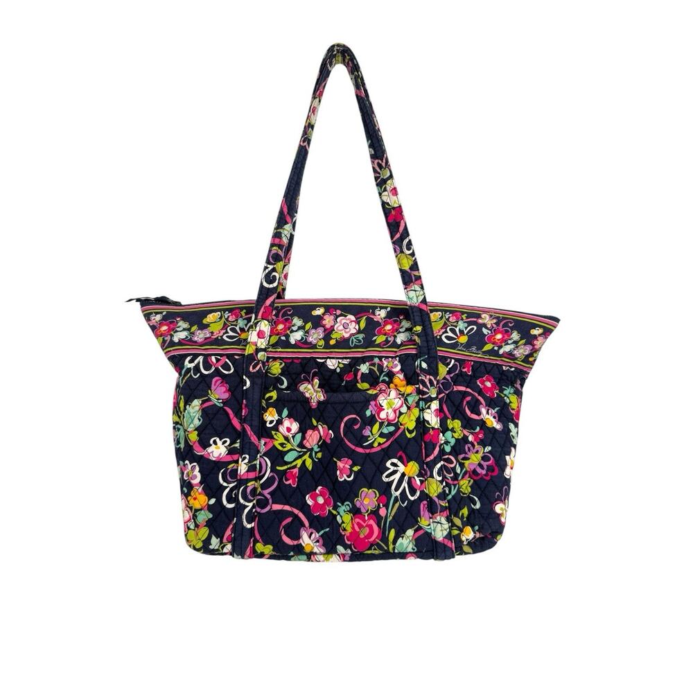 Vera Bradley Weekender 6 Inside Pockets Ribbons Travel Luggage Duffel Bag Large